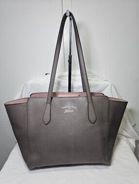 Gucci Leather Swing Tote